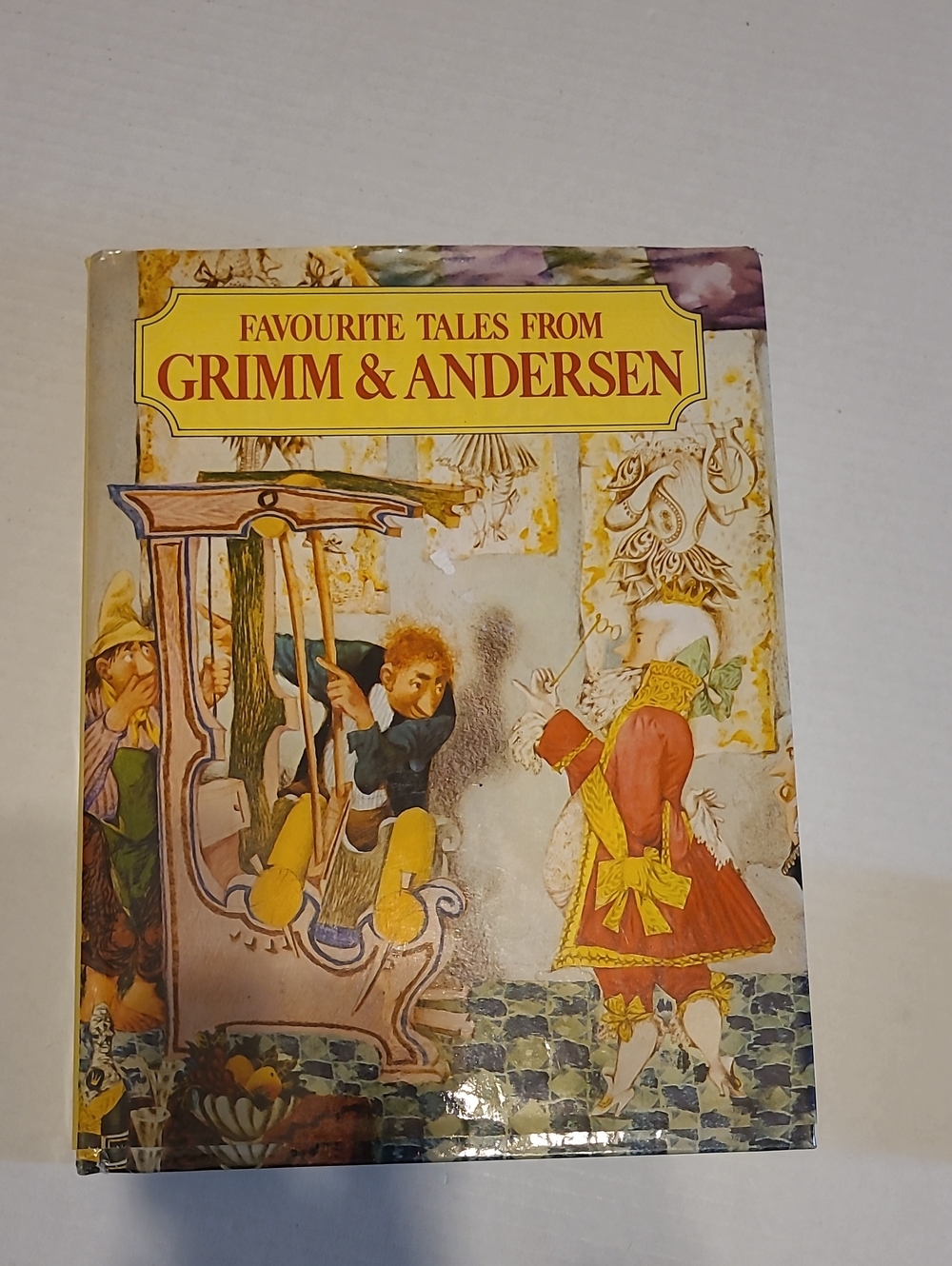 Favourite Tales from Grimm & Andersen - Illustrated Story Book (Yellow/Red)